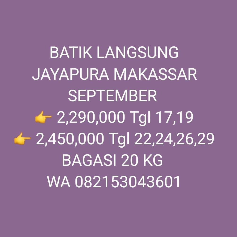 BATIK AIR Jayapura - Makassar