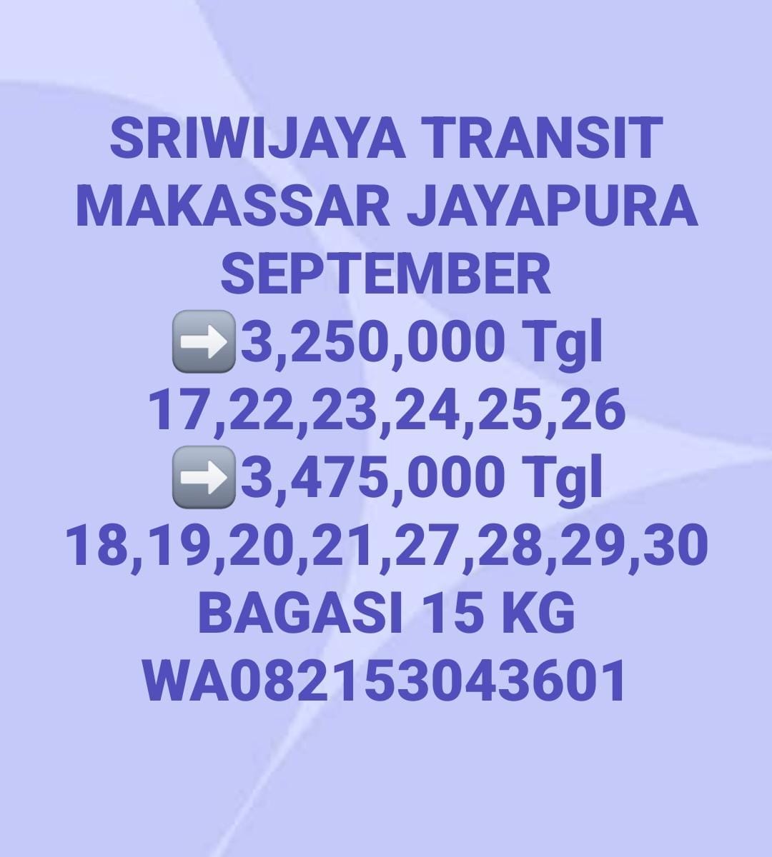 SRIWIJAYA AIR Makassar - Jayapura